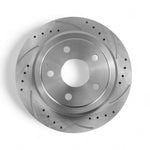 Hurricane Performance Slotted & Drilled Rear Brake Discs For Jeep Wrangler JK