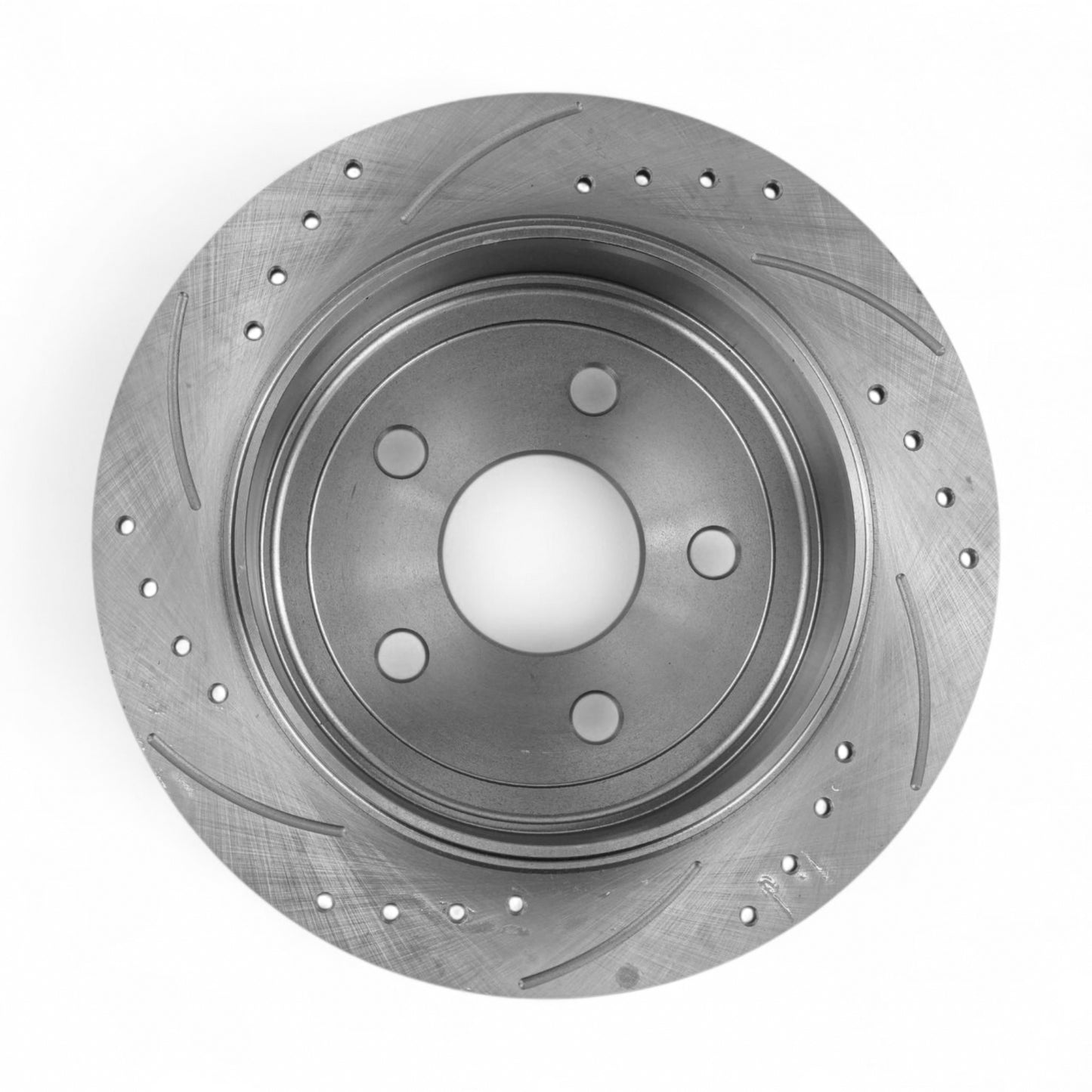 Hurricane Performance Slotted & Drilled Rear Brake Discs For Jeep Wrangler JK