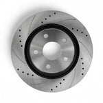 Hurricane Performance Slotted & Drilled Front Brake Discs For Jeep Wrangler JK