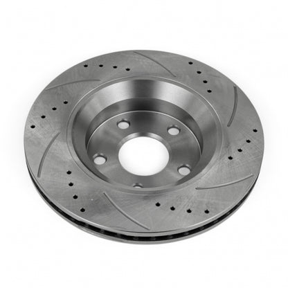 Hurricane Performance Slotted & Drilled Front Brake Discs For Jeep Wrangler JK