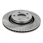 Hurricane Performance Slotted & Drilled Front Brake Discs For Jeep Wrangler JK