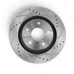 Hurricane Performance Slotted & Drilled Front Brake Discs For Jeep Wrangler JK