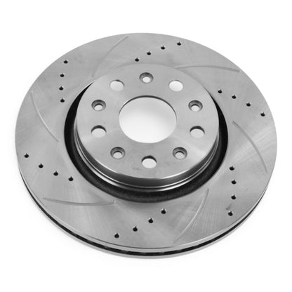 Hurricane Performance Slotted & Drilled Front Brake Discs For Jeep Wrangler JL