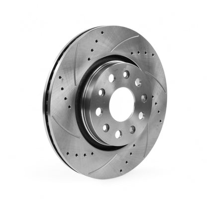 Hurricane Performance Slotted & Drilled Front Brake Discs For Jeep Wrangler JL
