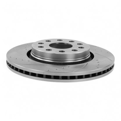 Hurricane Performance Slotted & Drilled Front Brake Discs For Jeep Wrangler JL