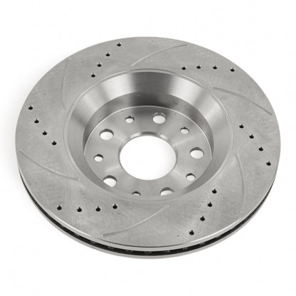 Hurricane Performance Slotted & Drilled Front Brake Discs For Jeep Wrangler JL