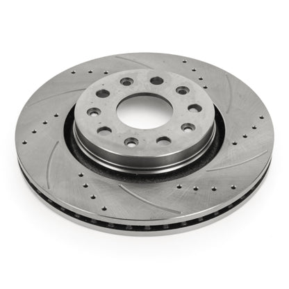 Hurricane Performance Slotted & Drilled Front Brake Discs For Jeep Wrangler JL