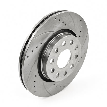 Hurricane Performance Slotted & Drilled Front Brake Discs For Jeep Wrangler JL