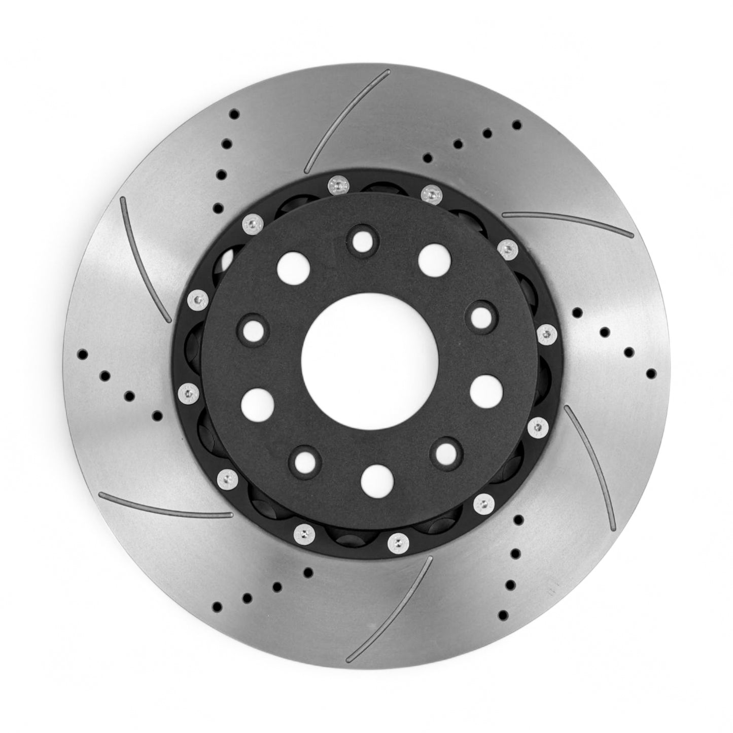 Hurricane Performance GT Series  2-Piece Heavy Performance & Light Weight  Slotted & Drilled Front Brake Discs For Jeep Wrangler JL