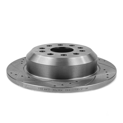 Hurricane Performance Slotted & Drilled Rear Brake Discs For Jeep Wrangler JL