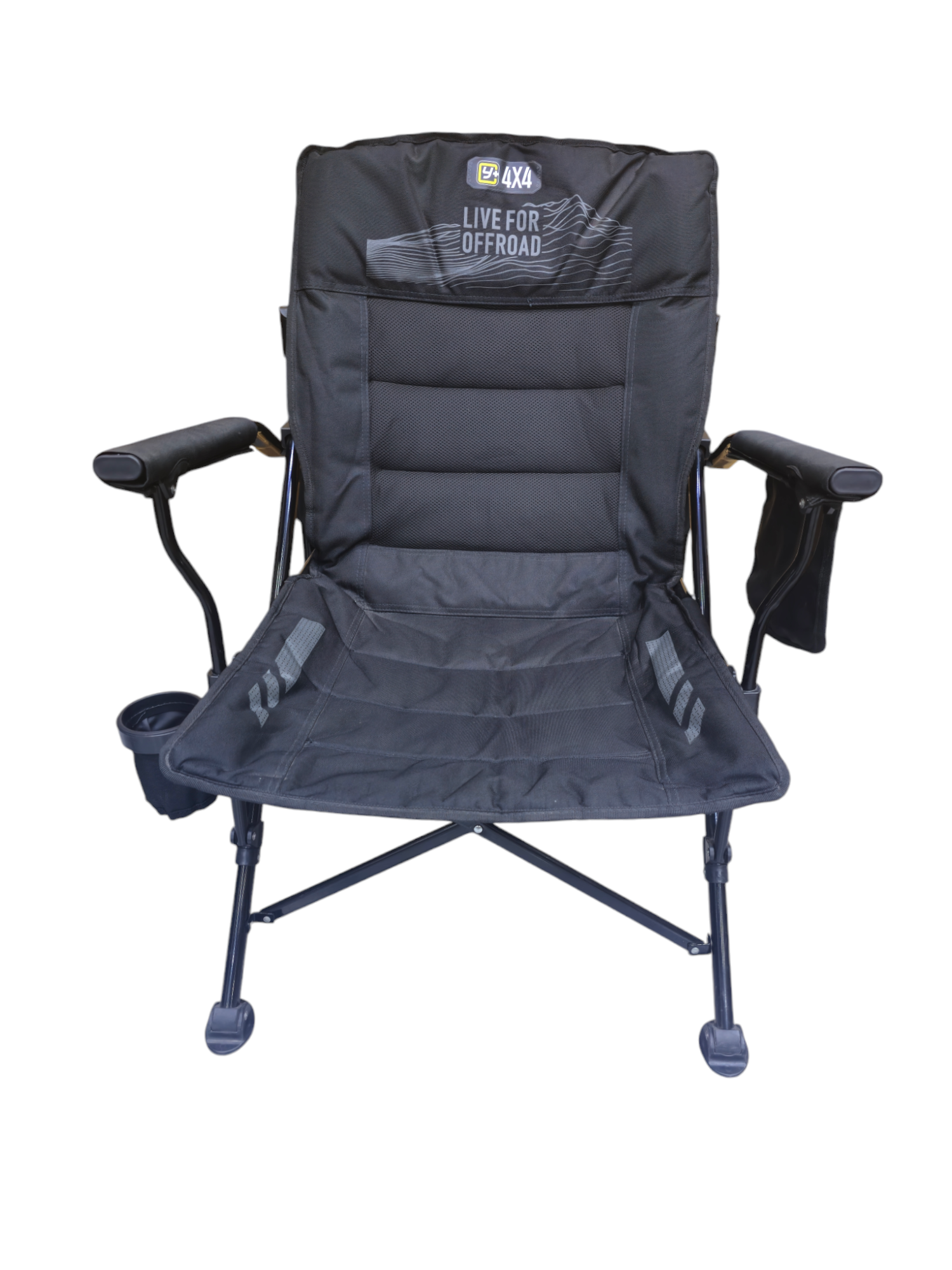 AMR Arm Camp Chair with Bottle Holder and Side Pocket