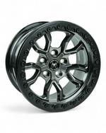 Hyper Black Iron Spider Forged Aluminum Rims With Mat Black Beadlock  for Jeep Wrangler 392/JK/JL/JT