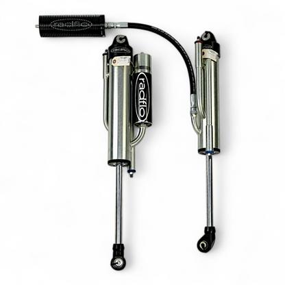 Radflo OE Replacement 3.0 Front & Rear Bypass 2 Tube With Remote Reservoir For Jeep JL, JT & 392