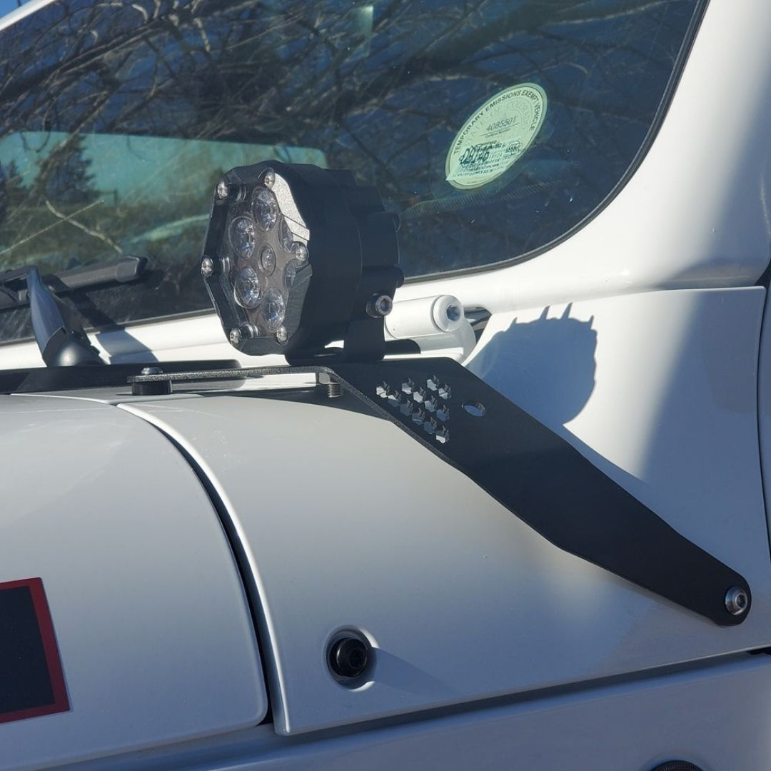 Cowl Double Light Mounting Brackets-Pairs for Jeep Wrangler JL/ JT 18-23