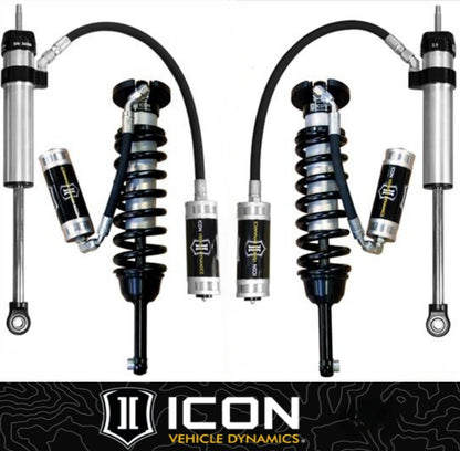 ICON VEHICLE DYNAMICS  Extended Travel Remote Reservoir Front Coilover Shock & 1-3" Rear 2.5 VS RR Pair Kit For 10+ FJ/10+ 4Runner/10+GX460)