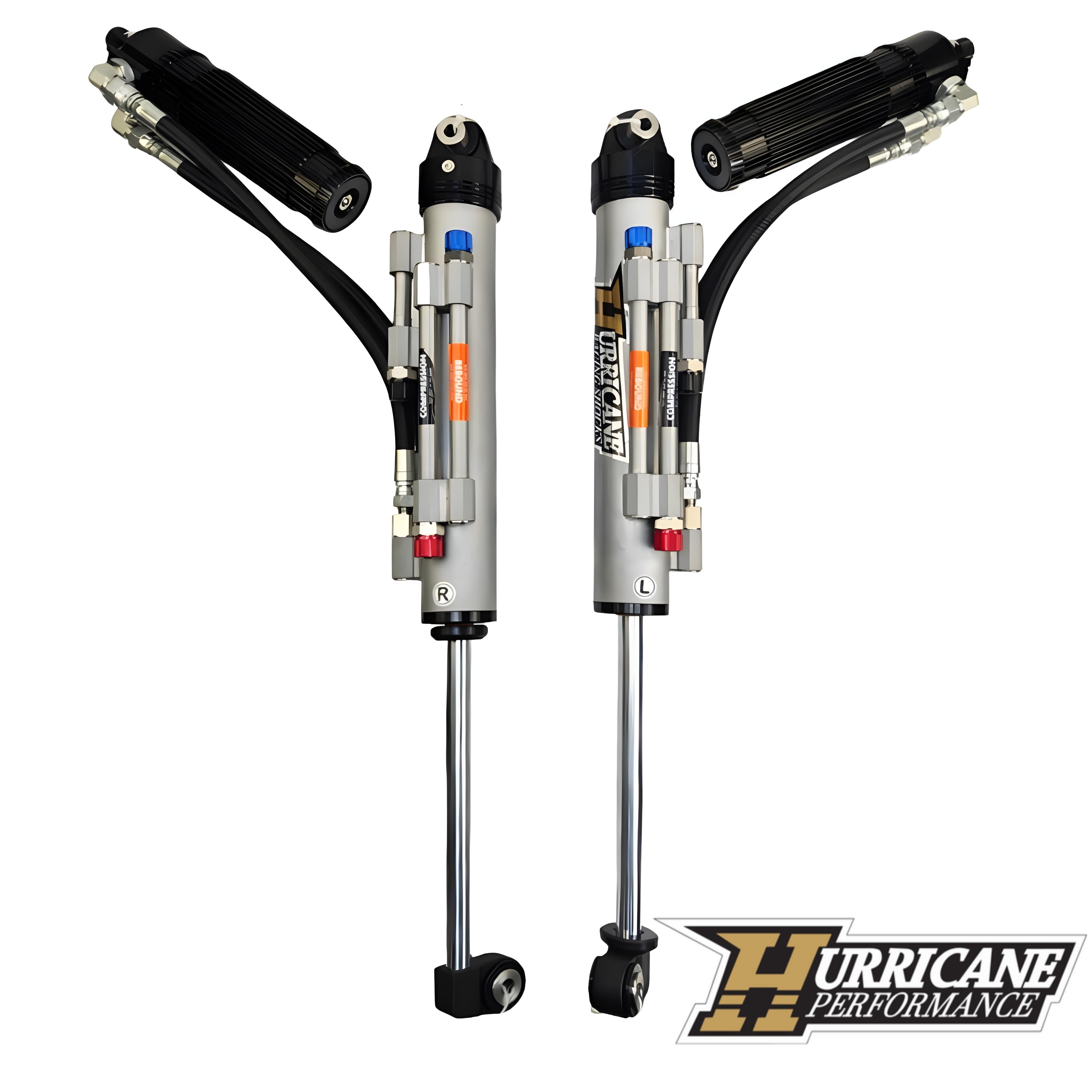 Hurricane Performance Extreme Series Shocks 2.5" Triple Bypass Adjustable (Front Oil Pipe From Down Side) for Jeep Wrangler JL/JT (NEW DESIGN)