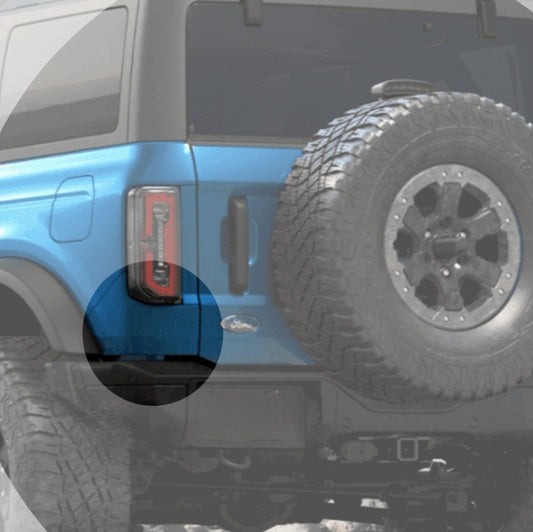 FORD BRONCO REAR BUMPER UPPER COVER