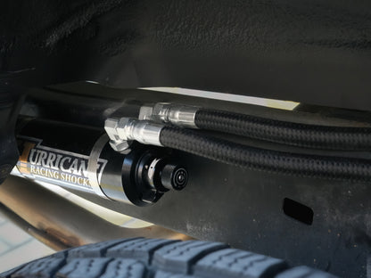 HURRICANE RACING EXTREME SERIES 3.0 DOUBLE COMPRESSION ADJUST & SINGLE REBOUND ADJUST  FRONT COIL-OVER SHOCKS & 2.5 REAR EXTERNAL DOUBLE BYPASS SHOCKS ( 1-2 " Lift) FOR FJ CRUISER PRADO, 4RUNNER AND FORTUNER