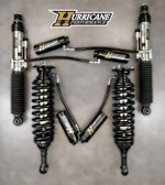 HURRICANE PERFORMANCE EXTREME SERIES 2.5 FRONT COIL-OVER & 2.5 REAR EXTERNAL DUAL BYPASS SHOCKS FOR LAND CRUISER LC200