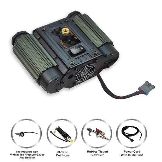 Volcano On Board Twin Piston Air Compressor Kit and Accessories Kit
