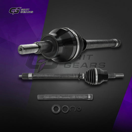 GRIT GEARS 4340 Chromoly Front CV Axles for Jeep JL Rubicon Wide Track Axle Housing (USA)