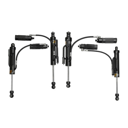 Hurricane Performance Adventure Series 2.5" Double Bypass Racing Shocks with Double adjust Remote Reservoir for Jeep Wrangler JK
