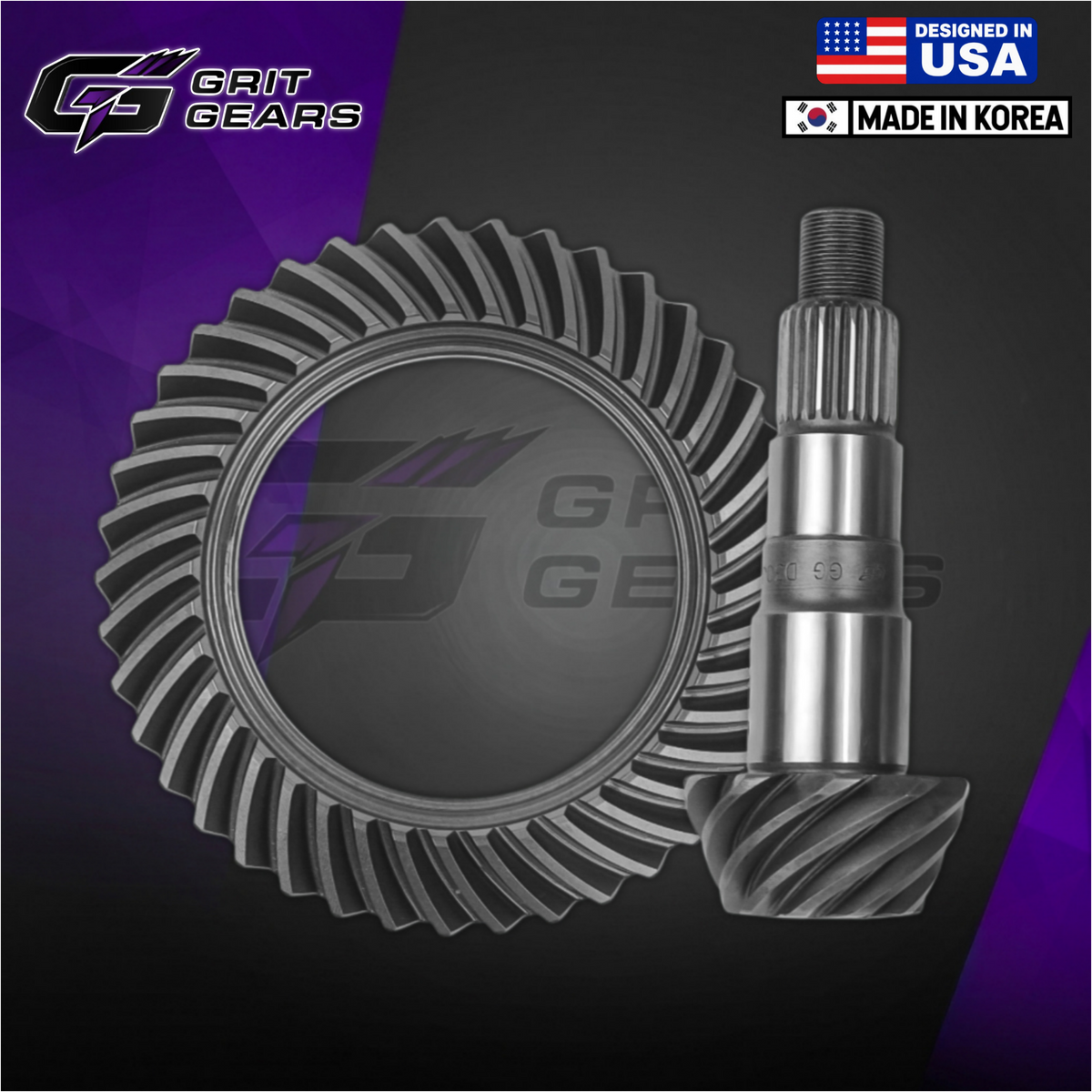Grit Gears Dana 30 Reverse 4.10 Front Ring & Pinion for Jeep Wrangler JK/JL Non-Rubicon (GG-D30JK/JL-4.10)
