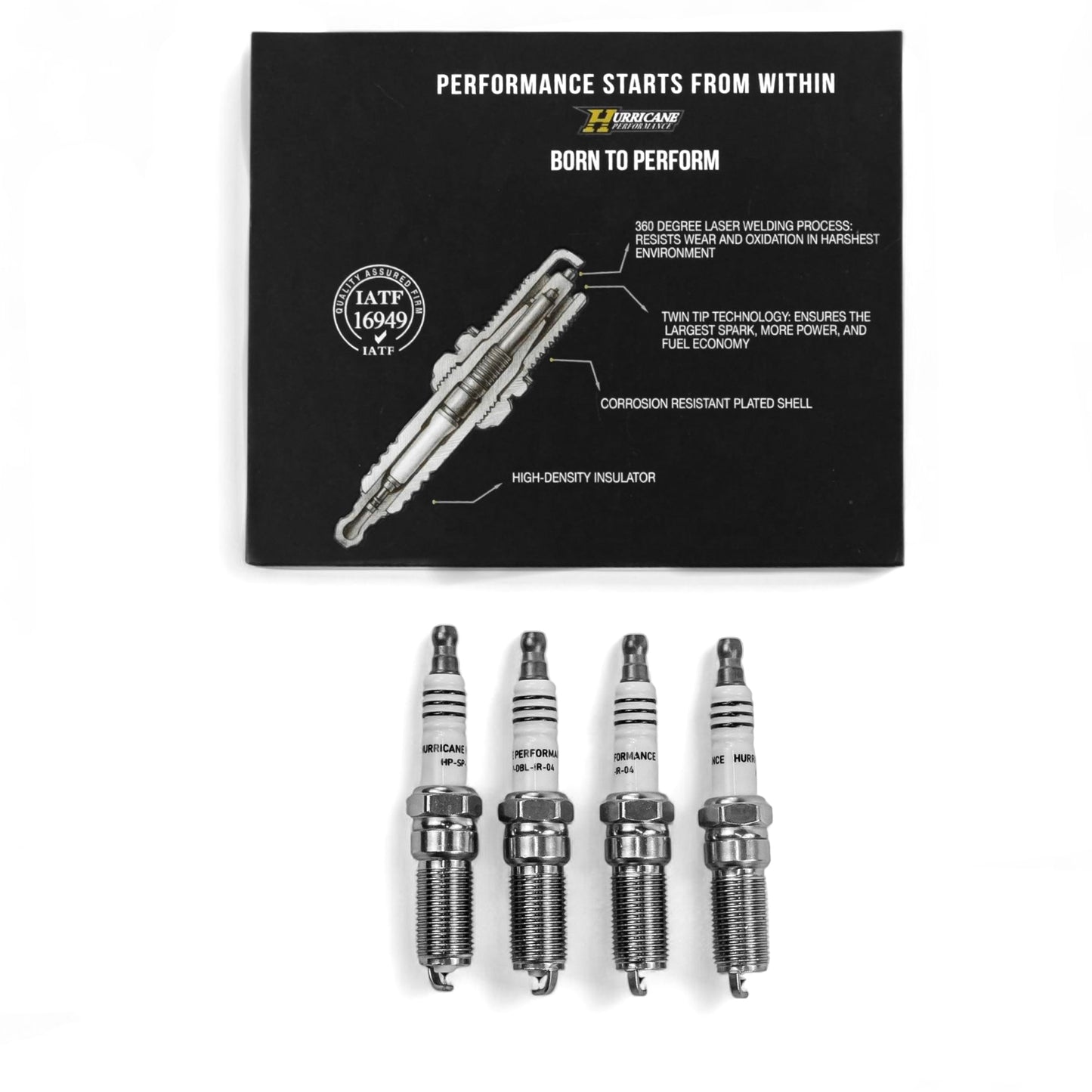 Hurricane Performance Double Iridium Spark Plugs  for Ford Bronco 2.3L EcoBoost