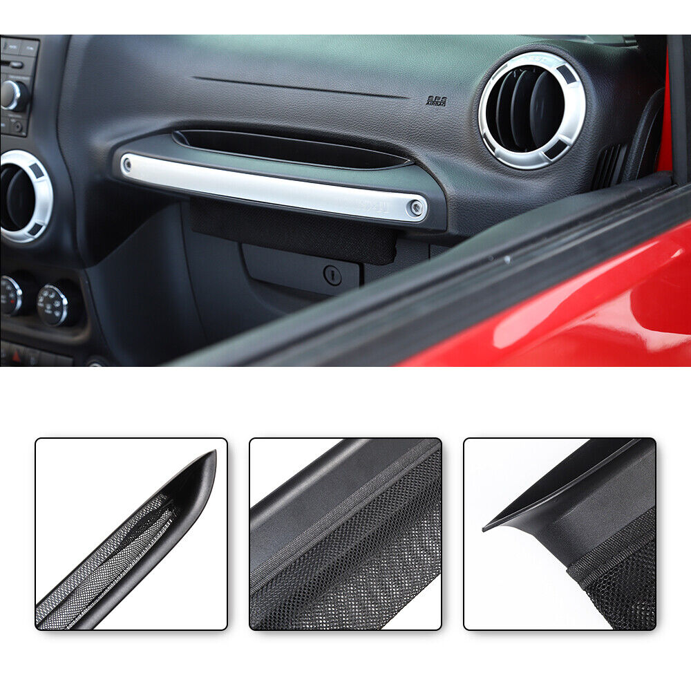 Co-Pilot Handle Storage Box Net Tray Organizer for Jeep Wrangler JK