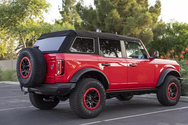 FORD 2021-2022 BRONCO 4 DOOR BLACK TWIL TREKTOP® SLANTBACK SOFT TOP 56873-17 FROM BESTOP