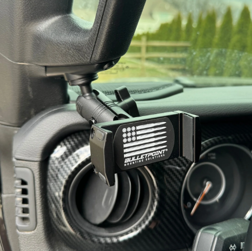 BulletPoint A-Pillar Grab Bar Mount with 20mm Ball for Jeep Wrangler JL/JLU & JT 2018-2023