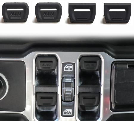 ABS Window Switch Button Cover For Jeep Wrangler JL, JT & 392