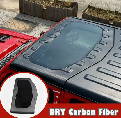 AMR Dry Carbon Fiber Frame Tempered Glass Roof For Jeep Wrangler JL