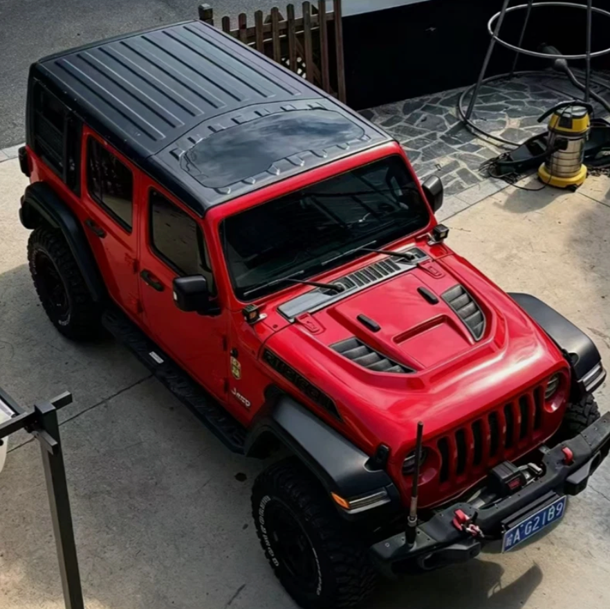 AMR Dry Carbon Fiber Frame Tempered Glass Roof For Jeep Wrangler JL