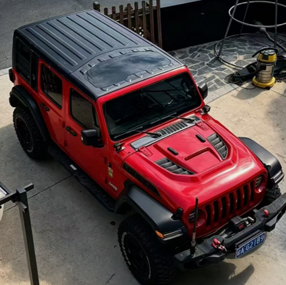 AMR Dry Carbon Fiber Frame Tempered Glass Roof For Jeep Wrangler JL