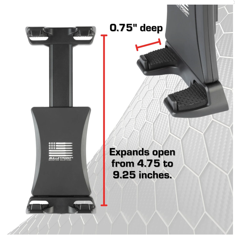 BULLETPOINT TABLET HOLDER - COMPATIBLE WITH IPAD, IPAD MINI AND SAMSUNG TABLETS FOR JEEP WRANGLER