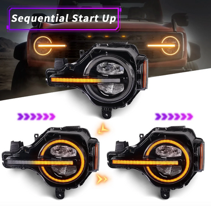 AMR LED Headlight for Ford Bronco 2021–2023