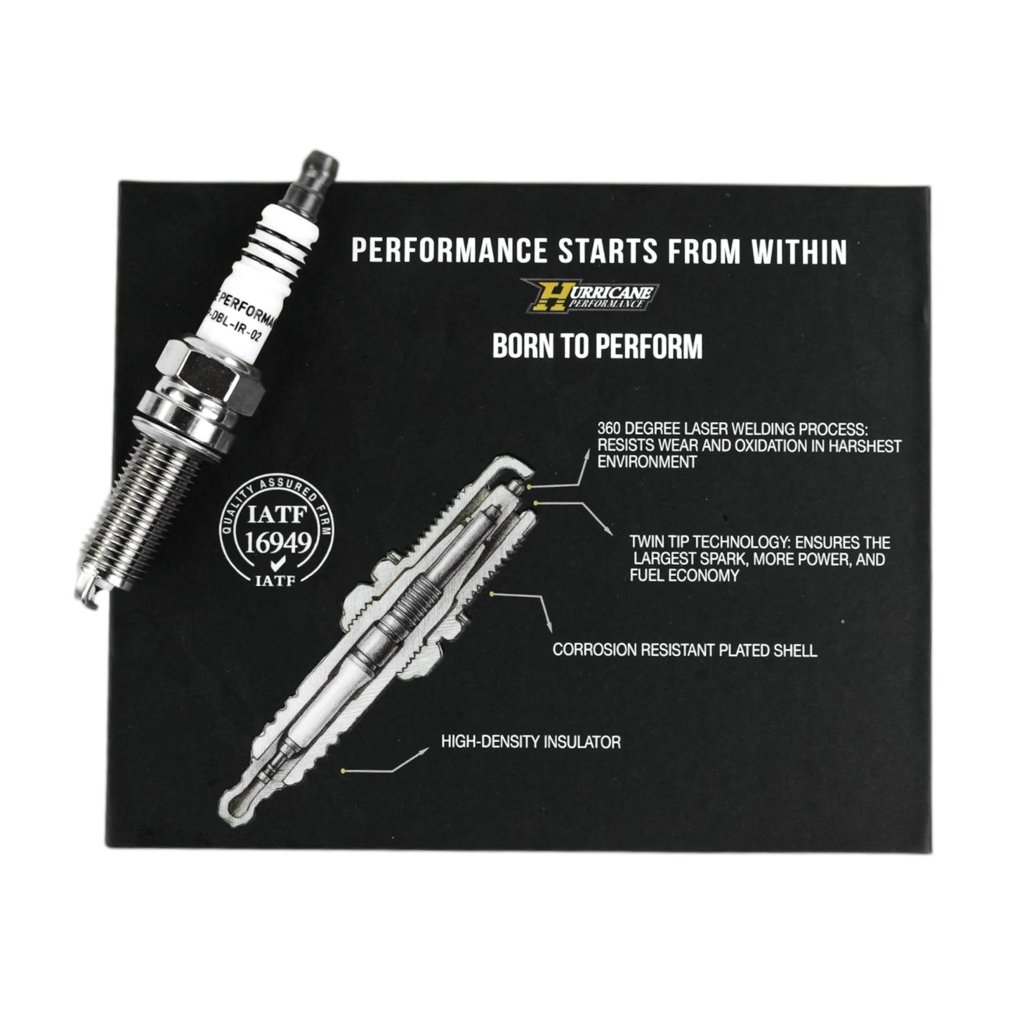Hurricane Performance Double Iridium Spark Plugs  for Jeep Wrangler 3.6L Supercharged Engines