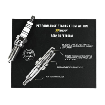 Hurricane Performance Double Iridium Spark Plugs  for Jeep Wrangler 3.6L Supercharged Engines