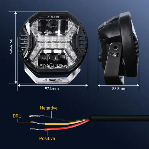 HURRICANE 4 Inch WindTunel LED Driving Lights