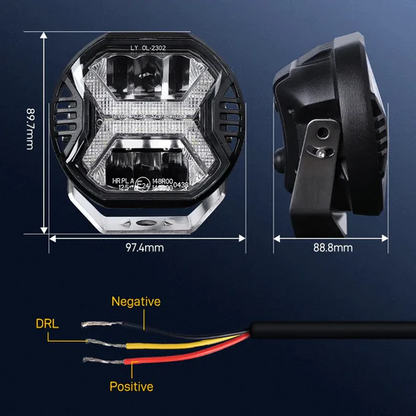 HURRICANE 4 Inch WindTunel LED Driving Lights
