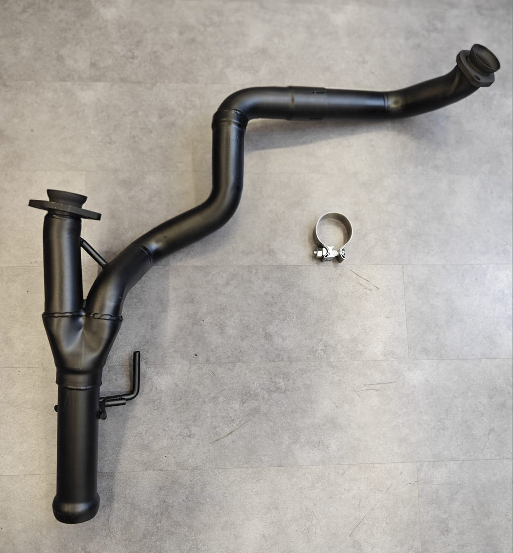 Hurricane Performance  2-1/4 IN 409 Stainless Steel Y-Pipe For Jeep Wrangler JL & JT