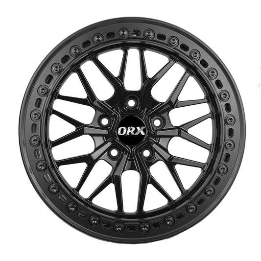 ORYX Forged Machined Aluminum Glossy Black Bead lock Rims-ORX05 for Jeep Wrangler JK/JL/JT & 392