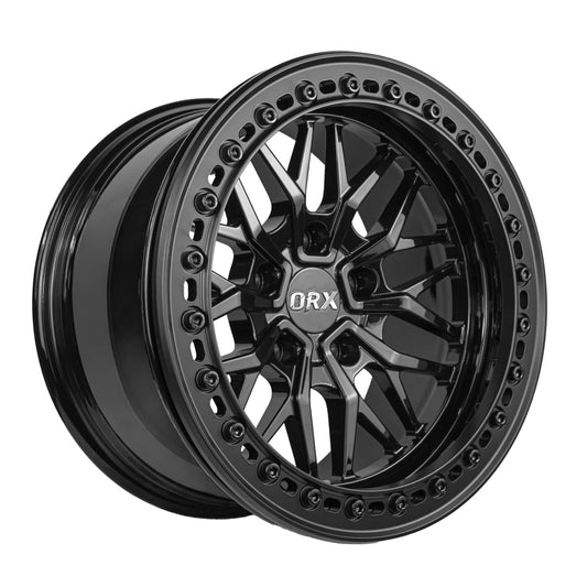 ORYX Forged Machined Aluminum Glossy Black Bead lock Rims-ORX05 for Jeep Wrangler JK/JL/JT & 392