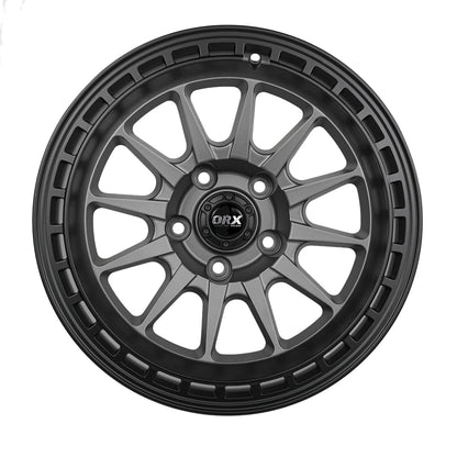 ORYX Off-Road  Rims-SATIN GREY + BLACK LIP  for Jeep Wrangler JK/JL/JT
