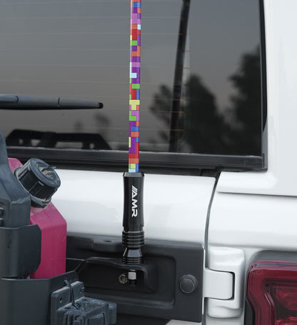 AMR 3M Multi Color -Off-Road Flag pole /Antenna ,Quick Release Split with carry Bag