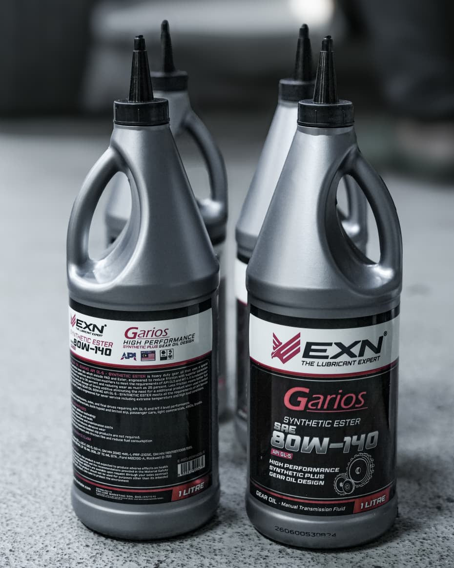 Plus Racing Gear EXN GARIOS MTF SAE 80W-140 API GL-5 - SYNTHETIC ESTER - High Performan ...