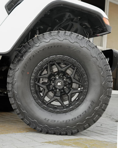 KIPARDO KF47 17x9 Flow Form Alloy Wheels for Jeep Wrangler JK/JL/JT