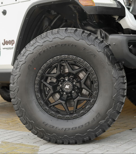 KIPARDO KF47 17x9 Flow Form Alloy Wheels for Jeep Wrangler JK/JL/JT