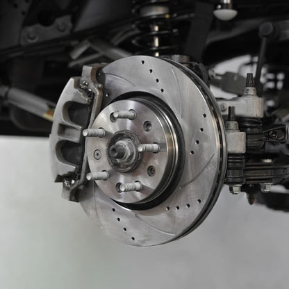 Hurricane Performance Slotted & Drilled Front Brake Discs For Jeep Wrangler JL